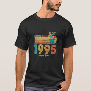 Camiseta Engraçado 27.º Aniversário, Maio De 1995 Legenda D