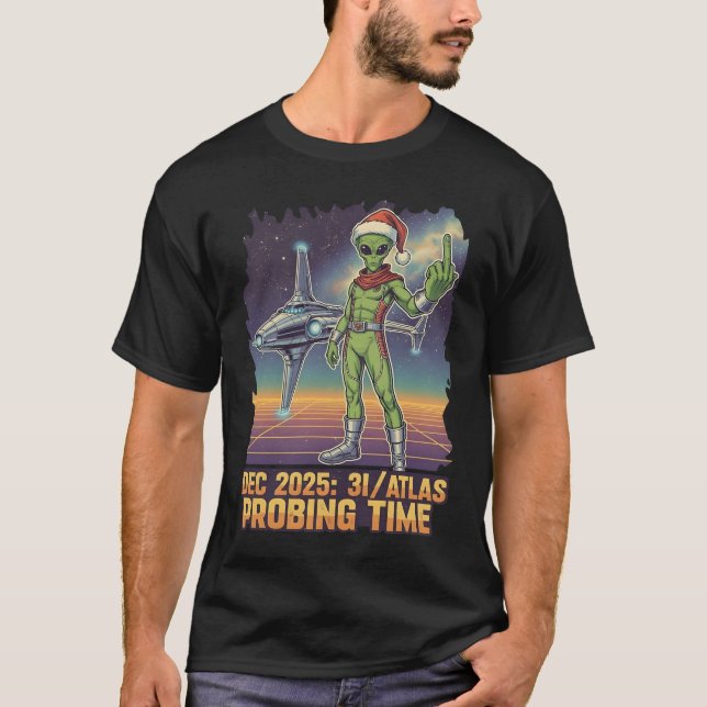 Camiseta Engraçado 3I/ATLAS (Frente)