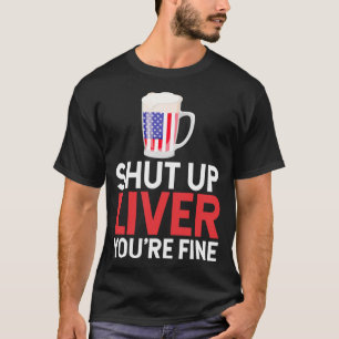 Camiseta Engraçado 4º De Julho Bandeira Americana USA Bee