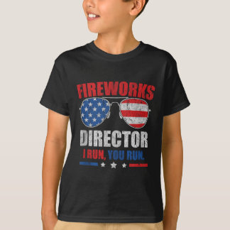 Camiseta Engraçado 4º De Julho Diretor De Fogos De Artifíci