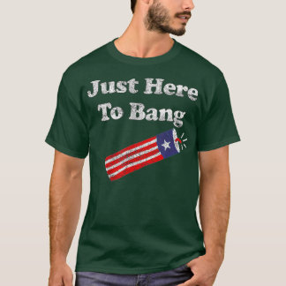 Camiseta Engraçado 4º de julho, estou aqui para