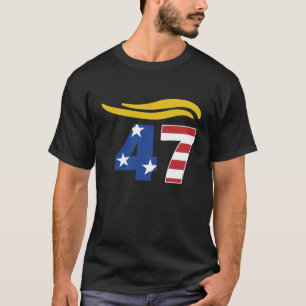 Camiseta Engraçado 47 Cabelo de Trump