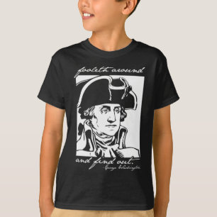 Camiseta Engraçado 4 De Julho 4 George Washington Foole