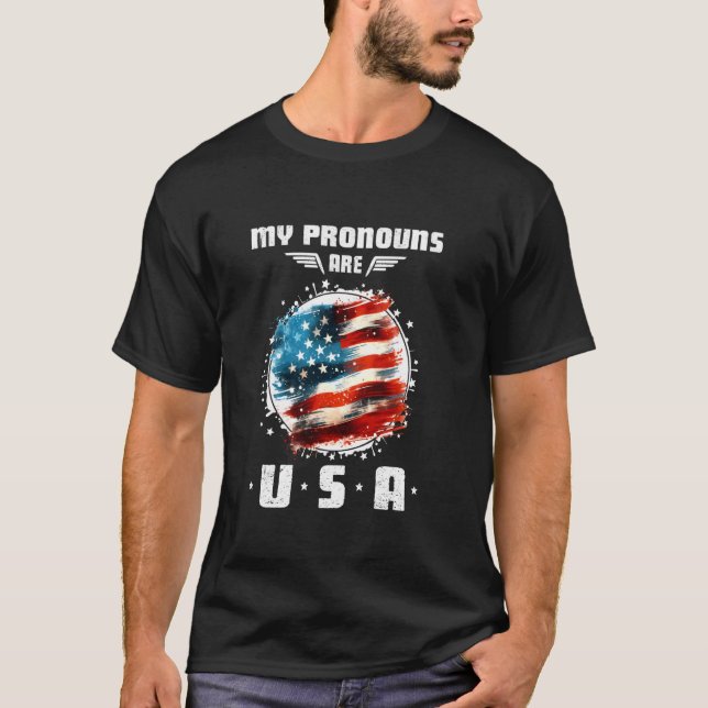 Camiseta Engraçado 4 de julho americano dizendo que minhas  (Frente)