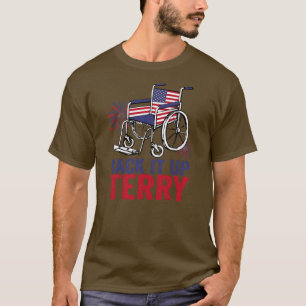 Camiseta Engraçado 4 De Julho De Volta Terry Colocou Em Rev