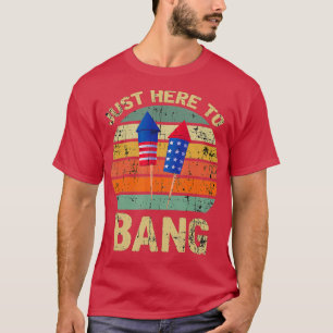 Camiseta Engraçado 4 de julho. Estou aqui para