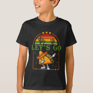 Camiseta Engraçado 4 De Julho Patriótico Dabbing Taco Meme