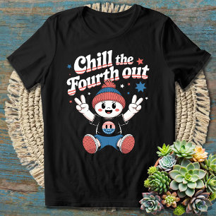 Camiseta Engraçado 4 de julho Patriótico Encher a Quarta Sa