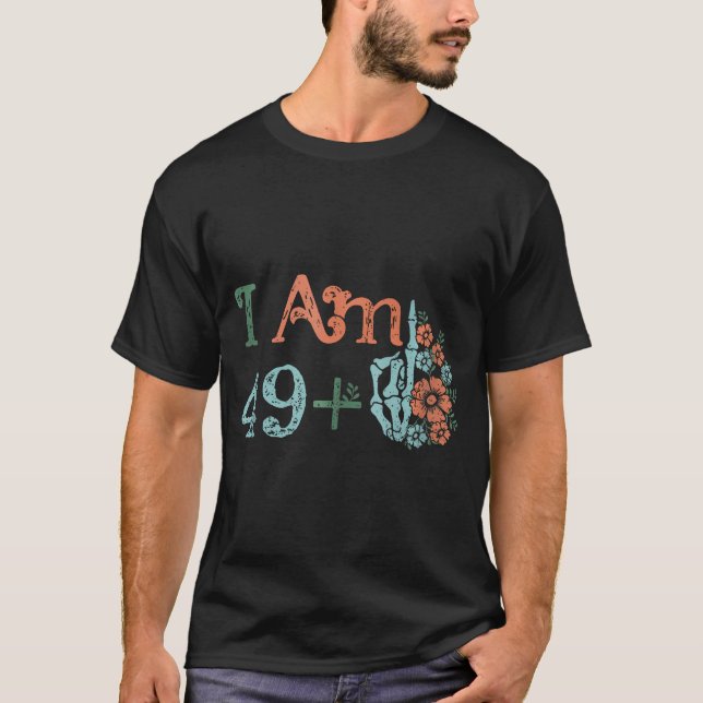 Camiseta Engraçado 50ª Menina De Aniversário Eu Tenho 49 Ma (Frente)