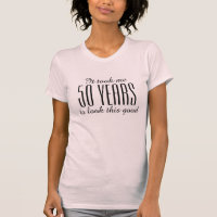 Engraçado 50º aniversário t-shirt para mulheres