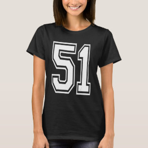 Camiseta Engraçado 51 Aniversário Número 1