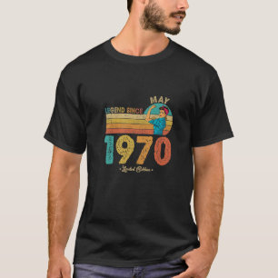 Camiseta Engraçado 52º Aniversário Da Legenda De Maio De