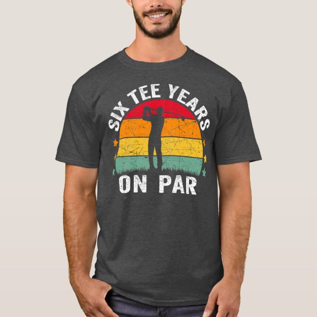 Camiseta Engraçado 60º aniversário Golf Pun Retro Sunset 60 (Frente)