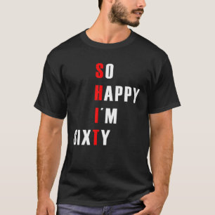 Camiseta Engraçado 60º Aniversário. Hilário 60 Anos De 1960