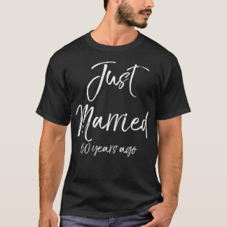 Camiseta Engraçado 60º aniversário oferece Recem casados 60