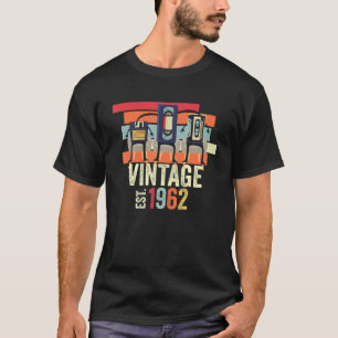Camiseta Engraçado 60º aniversário Vintage Music Tech 1962