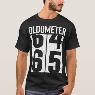 Camiseta Engraçado 65 anos de idade 65 anos Odometer de ani