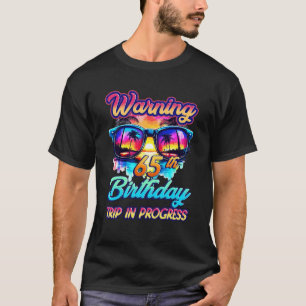 Camiseta Engraçado 65 Anos De Idade Alerta 65 Aniversário D