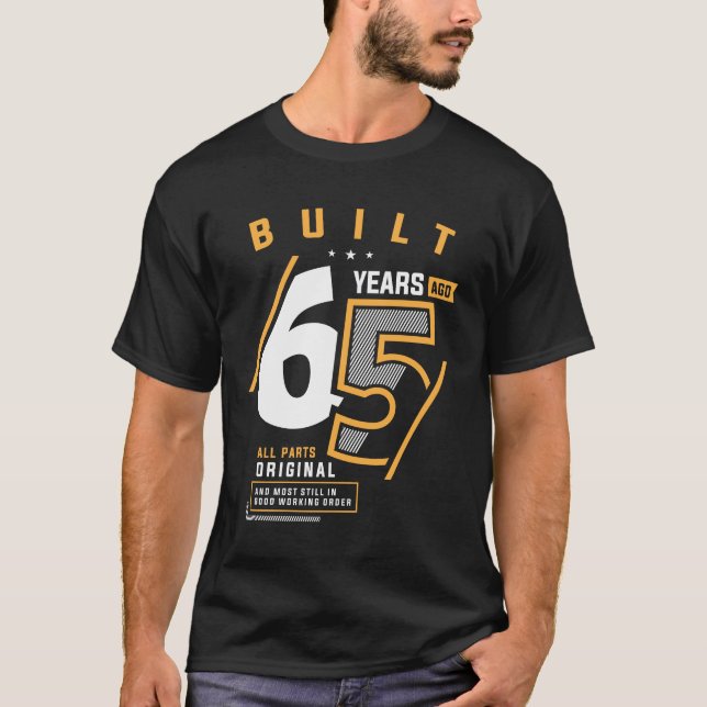 Camiseta Engraçado 65 anos de idade de aniversário 65 anos (Frente)