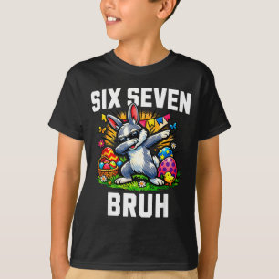 Camiseta Engraçado 67 mano coelho da Páscoa meme seis sete