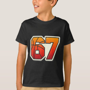 Camiseta Engraçado 67 Meme Basquete Sorvete Gotejamento Sei
