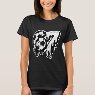 Camiseta Engraçado 67 Meme Gíria Futebol Sorvete Gotejament