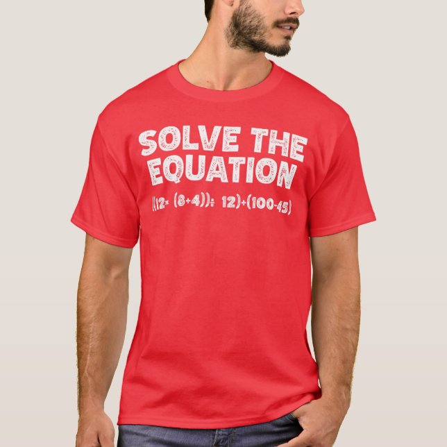 Camiseta Engraçado 67 Meme PEMDAS Professor de Matemática E (Frente)