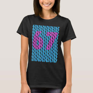 Camiseta Engraçado 67 Oculto 6 7 Meme Escola Secundária 6 7