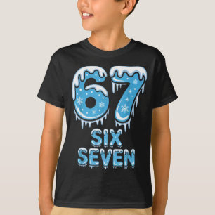 Camiseta Engraçado 67 Seis Sete Meme Gelo Neve Inverno Nata