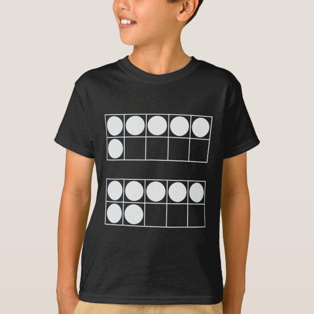 Camiseta Engraçado 6 7 Número Professores de Matemática Alu (Frente)