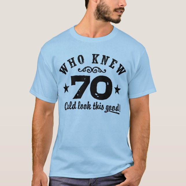 Camiseta Engraçado 70 Birthday (Frente)