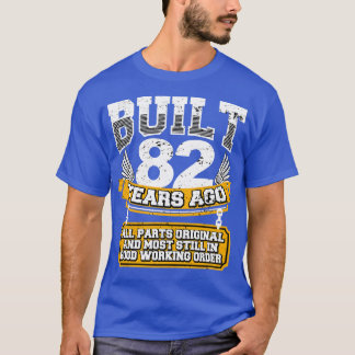 Camiseta Engraçado 82º aniversário Shirt Vintage Construído