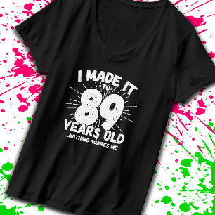 Camiseta Engraçado 89º aniversário, citação sarcástica de 8
