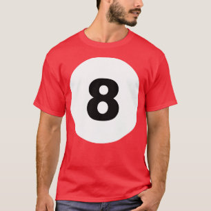 Camiseta Engraçado 8 Ball Lpreguiçoso Costume Billiard Men