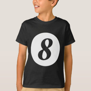 Camiseta Engraçado 8 Ball Magic Billiards Piscina Preguiços