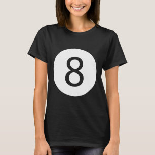 Camiseta Engraçado 8 Ball Magic Billiards Piscina Preguiços