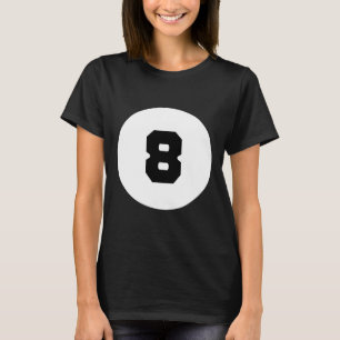 Camiseta Engraçado 8 Ball Magic Oito Billiards Piscina Pret