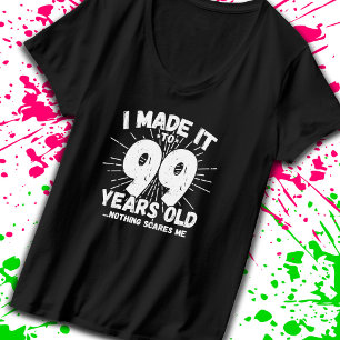 Camiseta Engraçado 99. º aniversário, citação sarcástica de