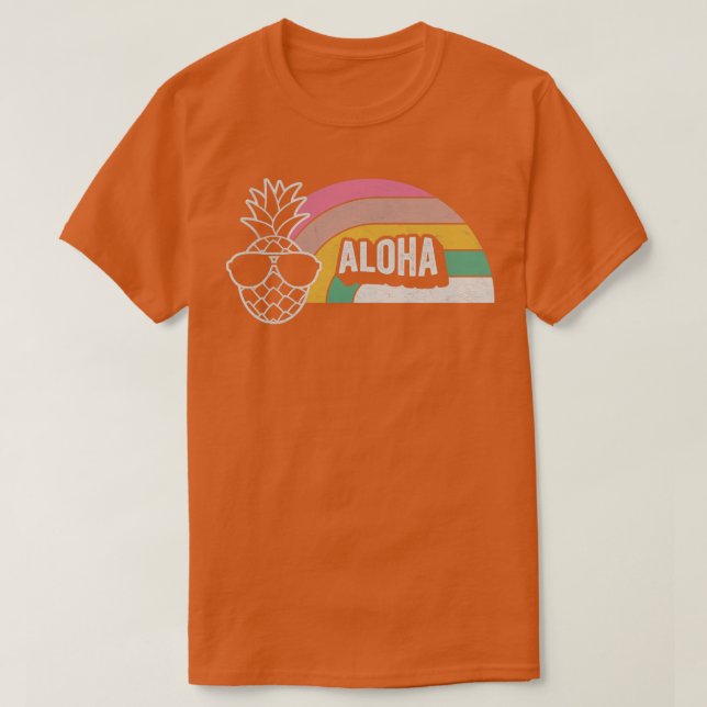 Camiseta Engraçado Abacaxi Lover Aloha Tropical Summer Vibe (Frente do Design)