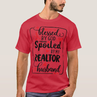 Camiseta Engraçado Abençoado Por Deus Que O Meu Marido Do R