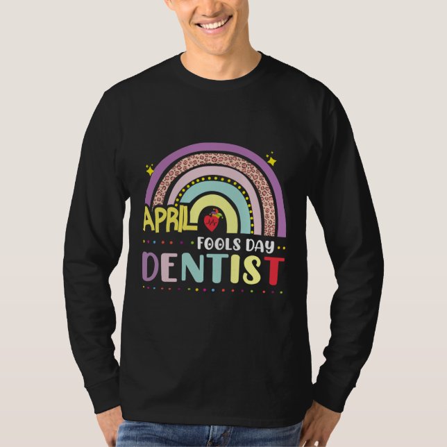 Camiseta Engraçado Abril Foto Dia S Para Dentista Autismo A (Frente)