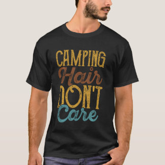 Camiseta Engraçado acampamento ao ar livre retrorando os pr