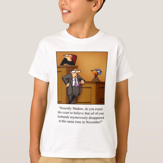 Camiseta Engraçado Ação de Graças à Turquia! (Frente)