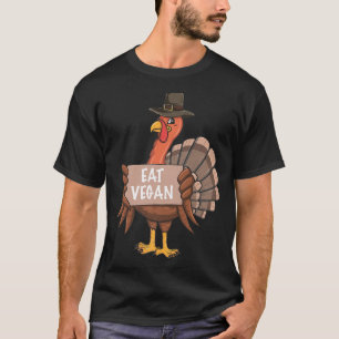 Camiseta Engraçado Ação de Graças A Turquia Comeu Vegetaria