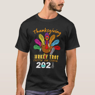 Camiseta Engraçado Ação de Graças à Turquia Trot