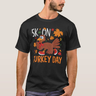 Camiseta Engraçado Ação de Graças Turquia Trot 5K Diversão 