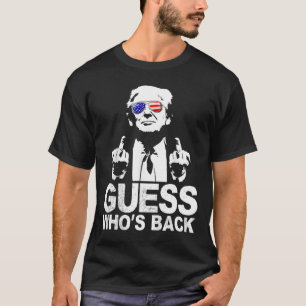 Camiseta Engraçado adivinhem quem está de volta o president
