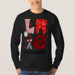 Camiseta Engraçado Adorador Dentário Dentista Valentin