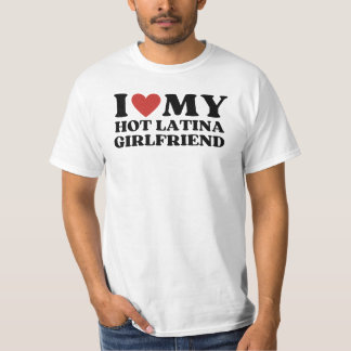 Camiseta Engraçado, adoro a minha Namorada latina quente