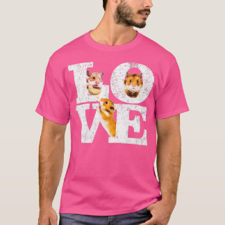 Camiseta Engraçado, Adoro Hamsters Dotados de Hamster Bonit